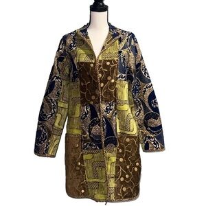 Khangura- Long patterned jacket